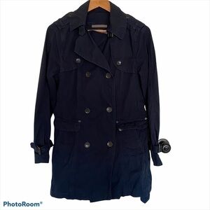 Andrew Marc New York Light Weight Double Breasted Belted Trench Coat,Size Medium